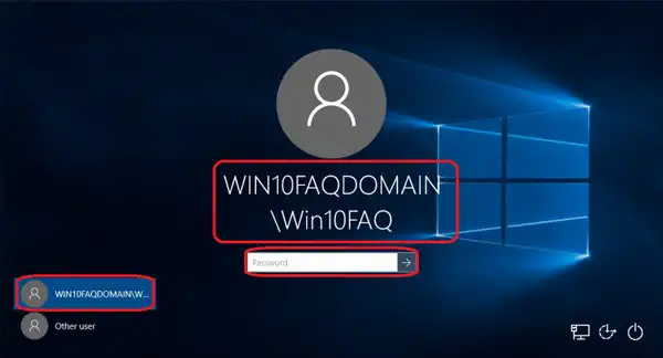 Change Windows 10 Domain Password