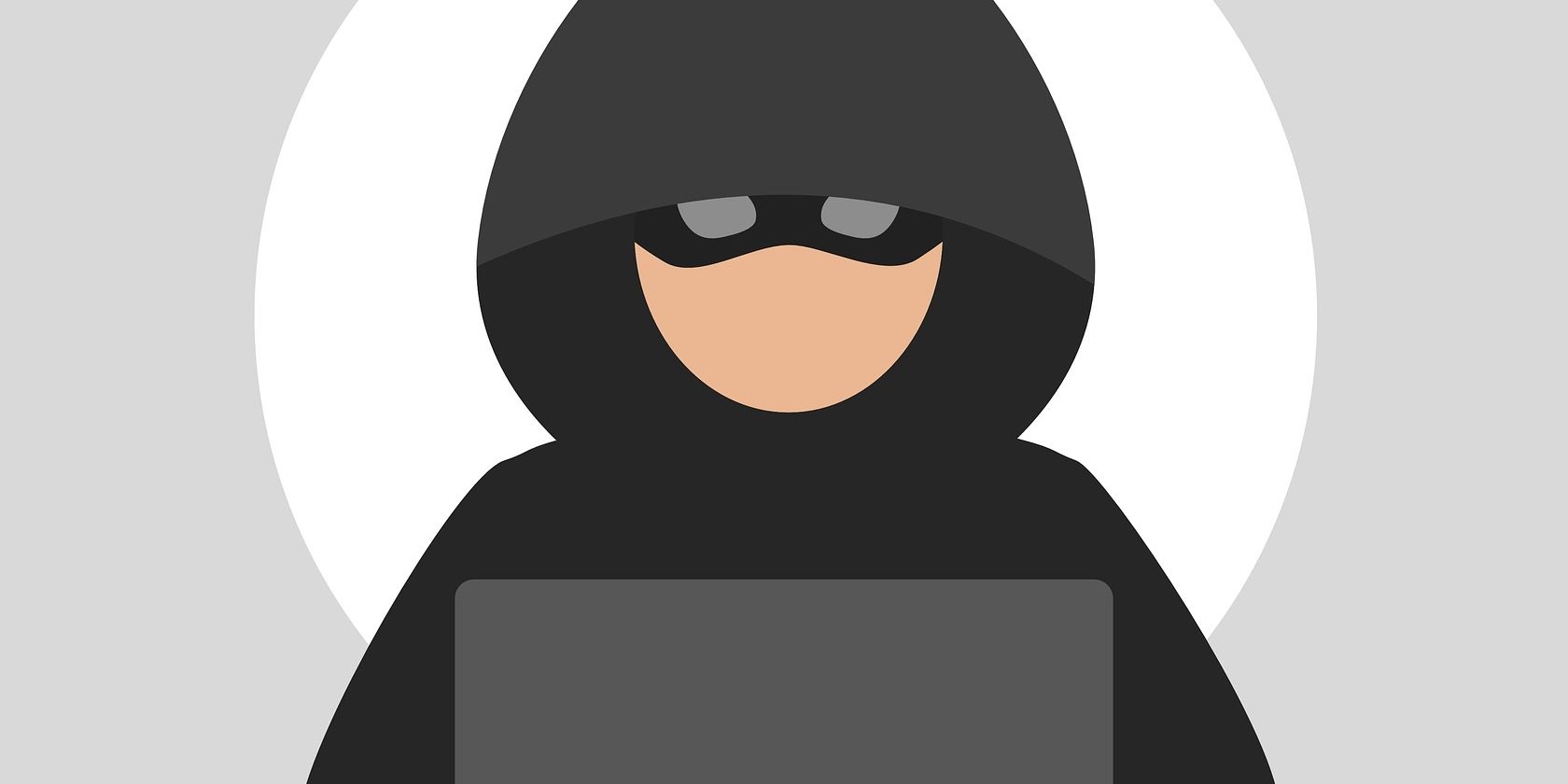 cyberattacker على الكمبيوتر المحمول 