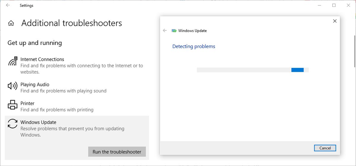 Pemecah masalah pembaruan Windows