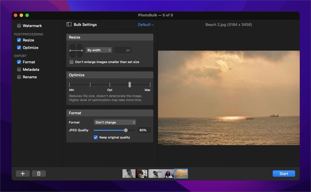 PhotoBulk untuk Mac