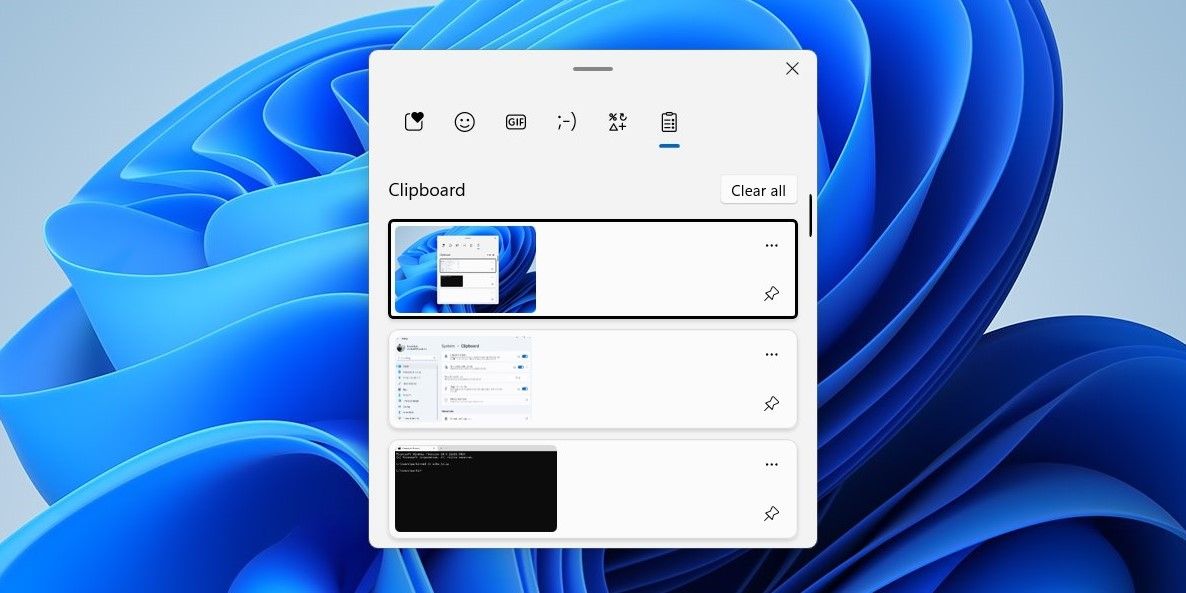 Hapus Riwayat Clipboard Dari Tab Clipboard