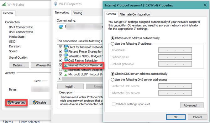 Pengaturan IP Windows