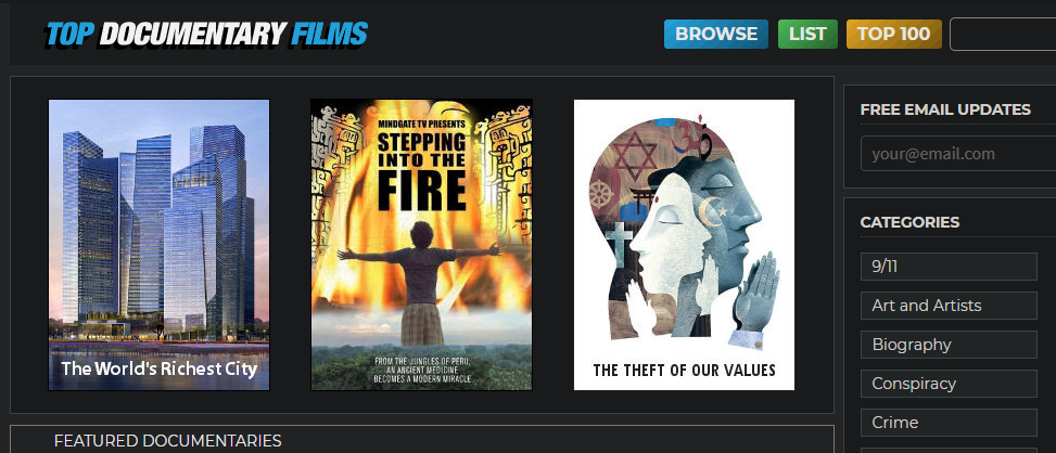 Film Dokumenter Teratas