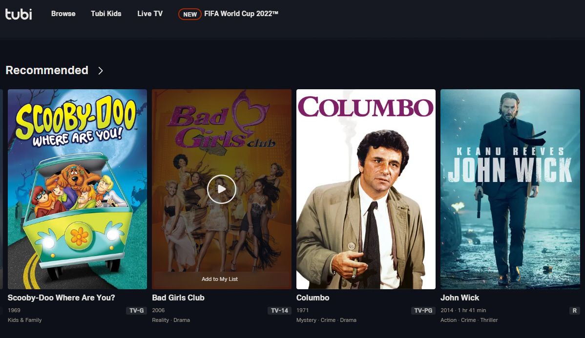 Situs Web Tubi 