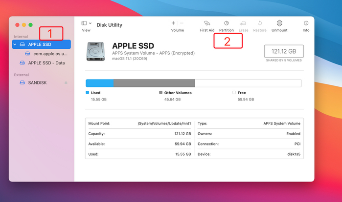 Buat Partisi Baru di Mac