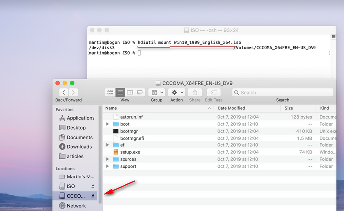pasang iso di mac