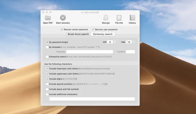 Eltima Recover PDF Password for Mac