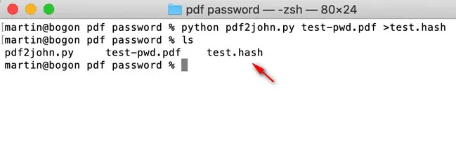 Extract Hash from Encrypted PDF