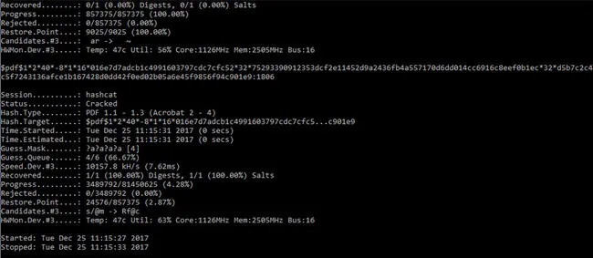 Hashcat Password Recovery