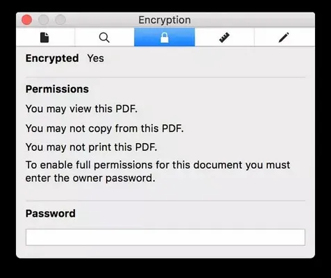 PDF Owner Password