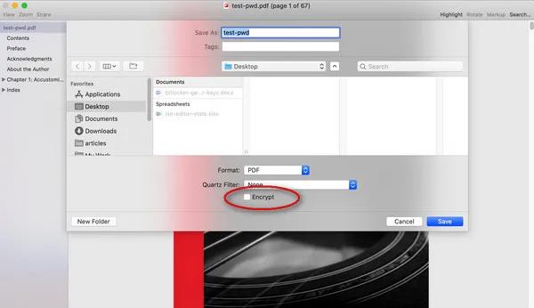 Unlock Open Password on Mac in Preview