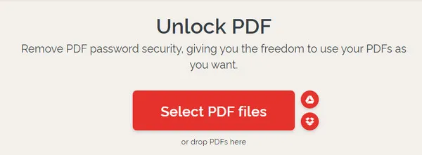 Unlock PDF Password Online