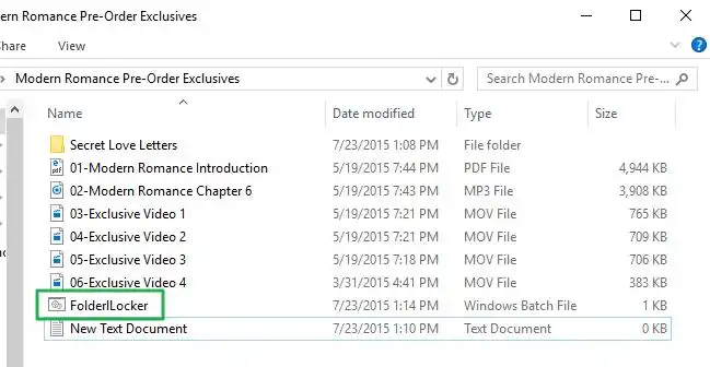 Encrypt a Folder in Windows 10