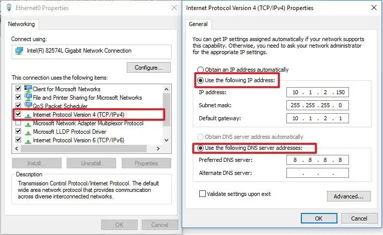 IPv4 Settings