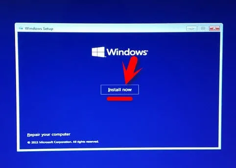 start windows 10 installation on mac