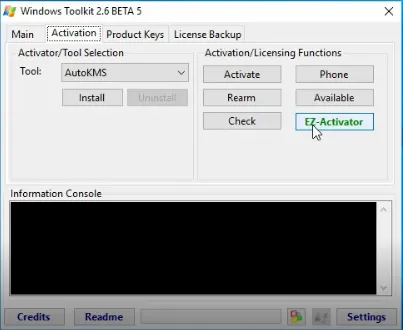 Activate Windows 10 Windows Toolkit