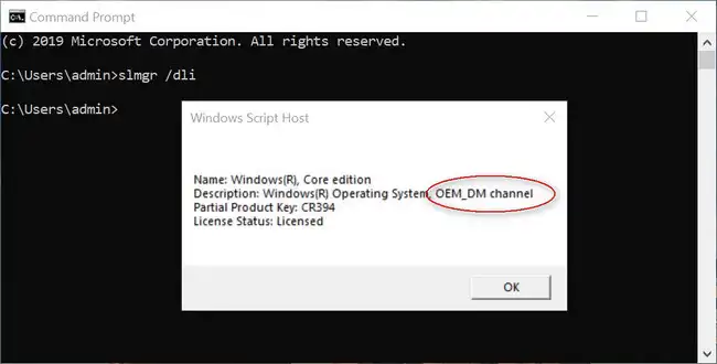Check License Type on Windows 10