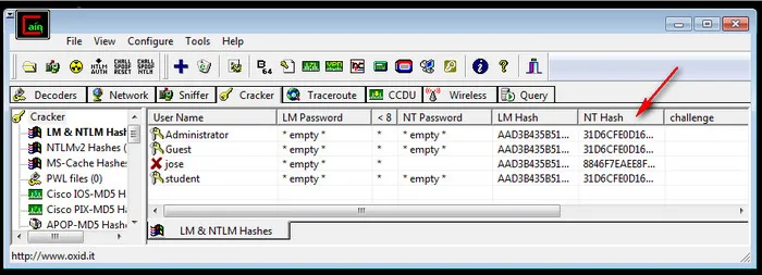 Cain & Abel Password Cracker