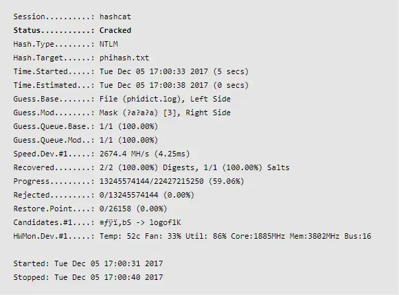 Hashcat Windows Password Recovery