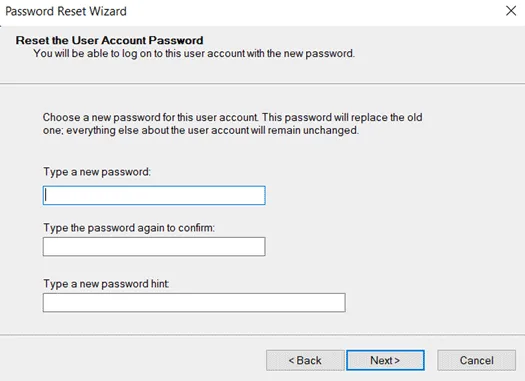 Password Reset Disk