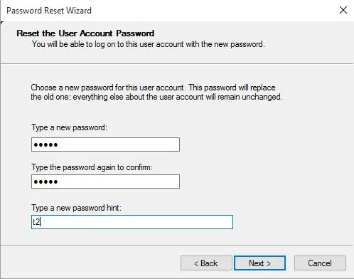 Windows Password Reset Wizard