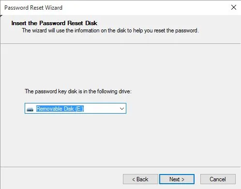 Windows Password Reset Wizard