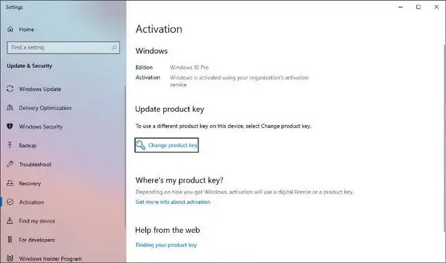 Update Windows Product Key