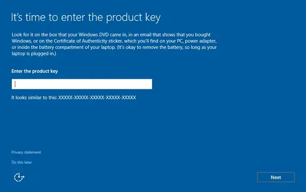 Windows Product Key