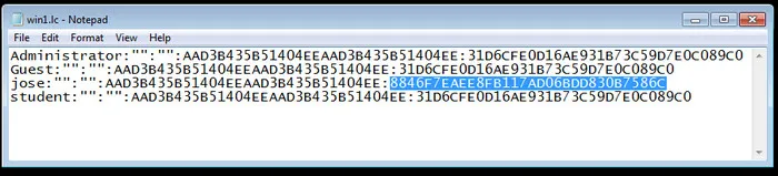 Windows Password Hash Values