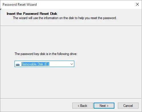 Windows Password Reset