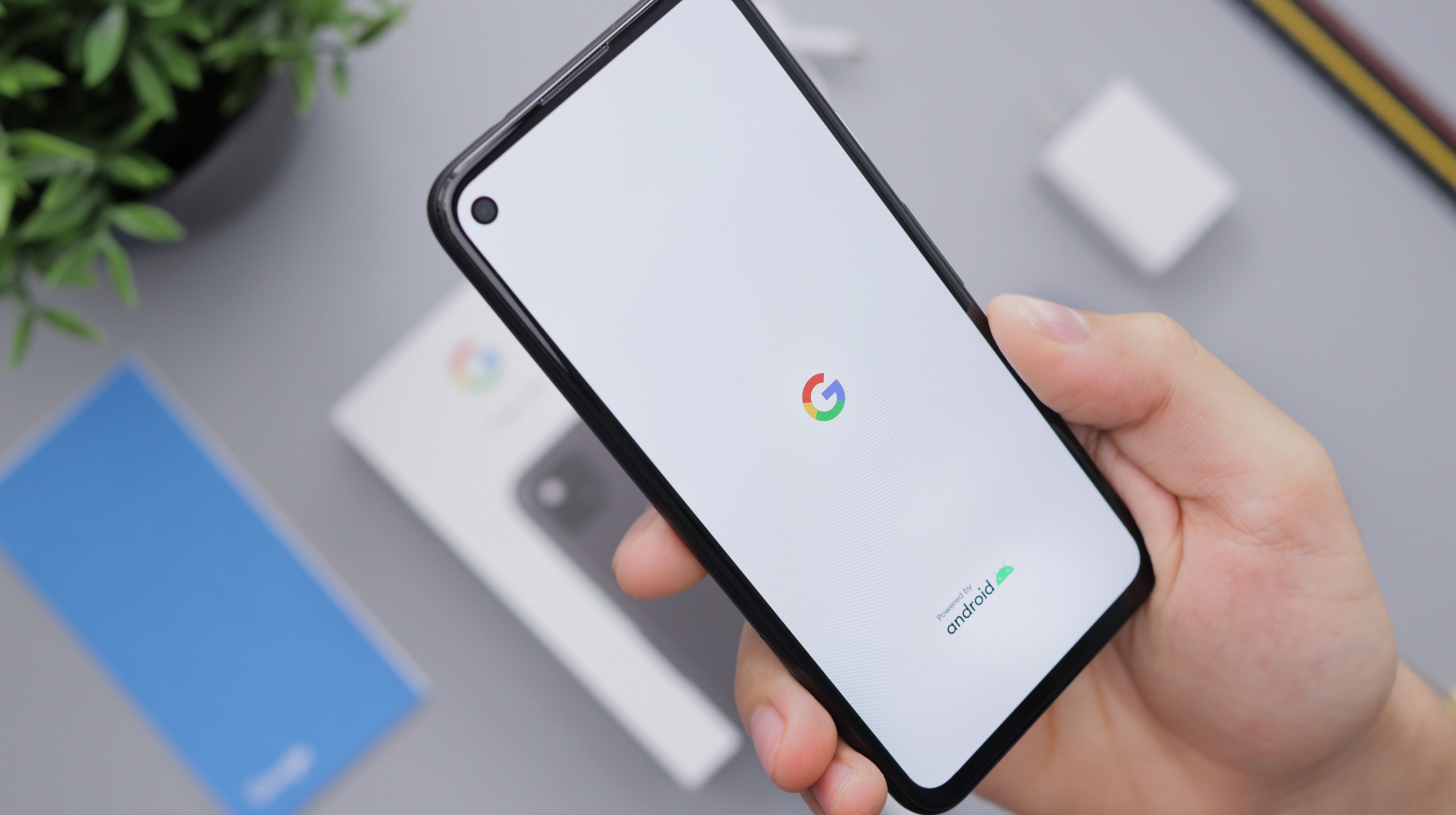 Google Pixel 4a 부팅 중