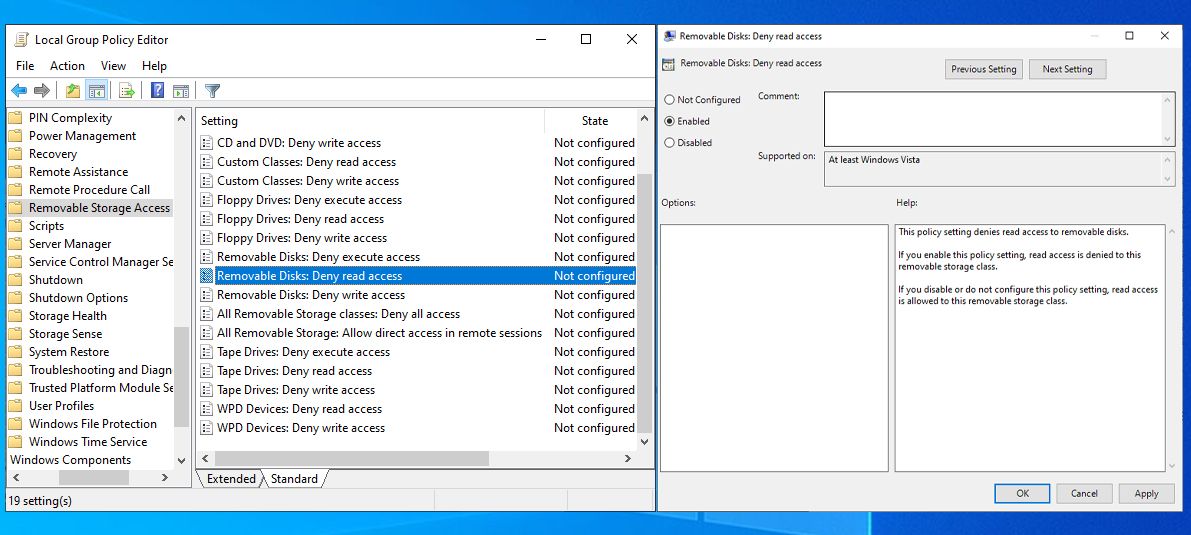 Windows 10의 그룹 정책