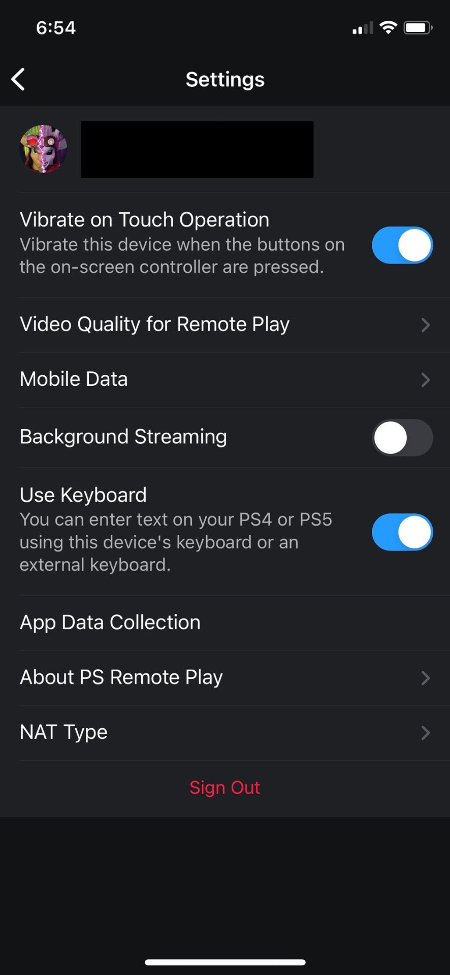 Setting up ps remote play on mobile device change mobile data settings