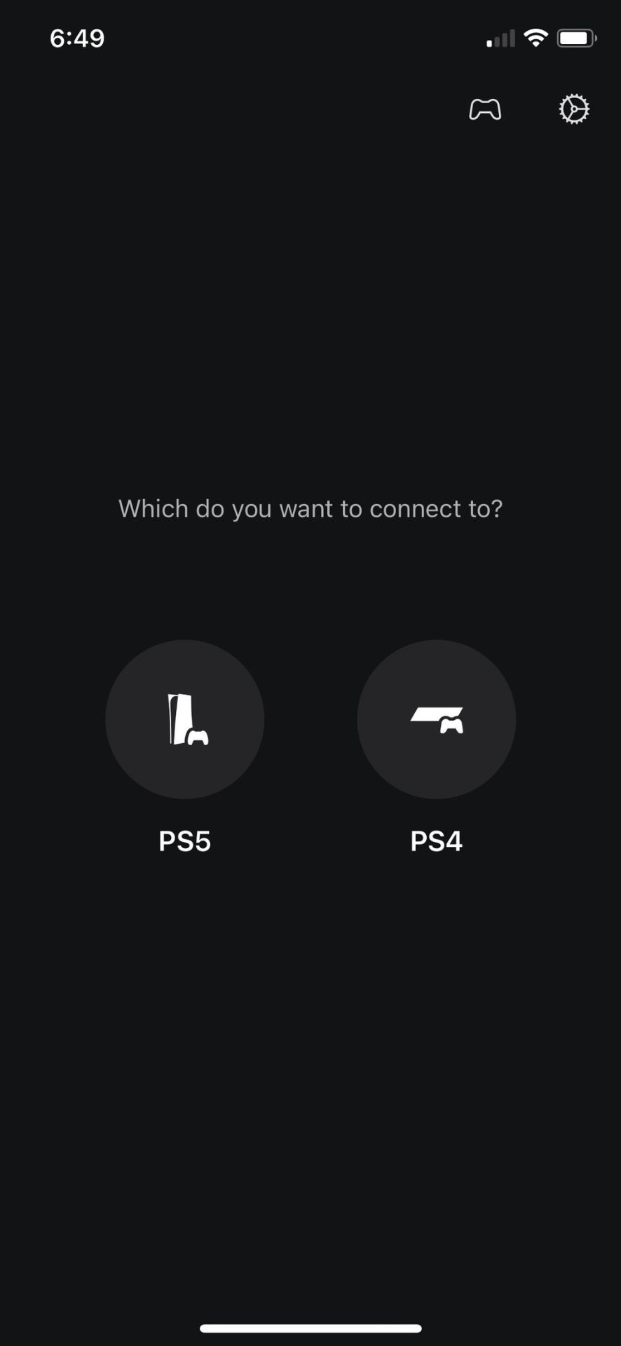 모바일 장치에서 ps 원격 플레이 설정하기 PlayStation 콘솔 선택 
