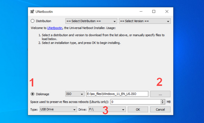 UNetbootin Windows 11