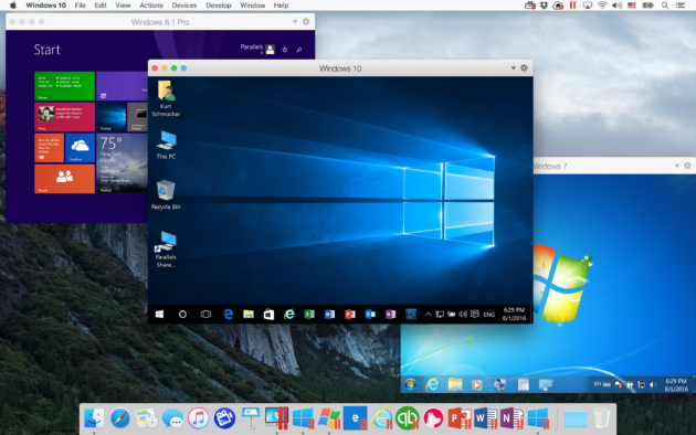 Mac의 Windows 10 가상 머신