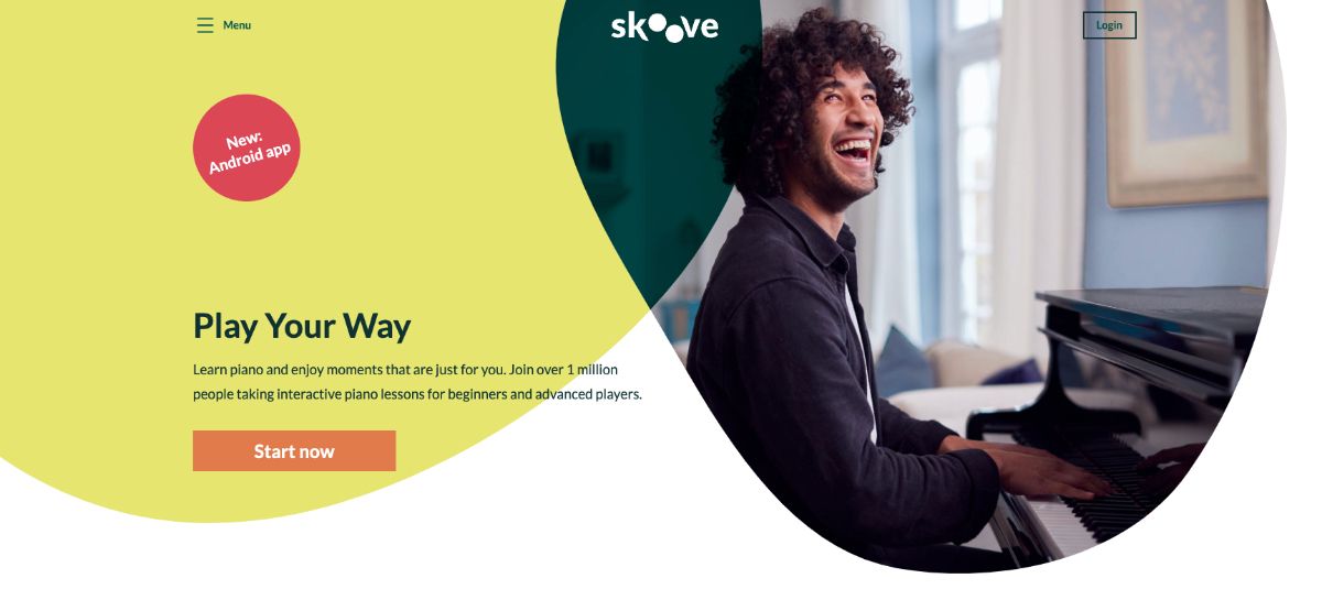 Skoove 鋼琴課程網站