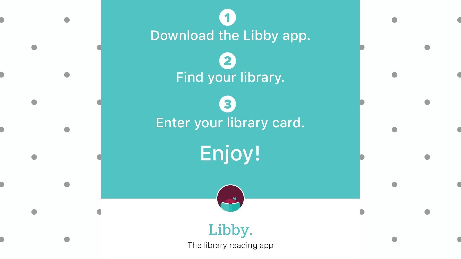 如何在圓點背景上使用libby app指令