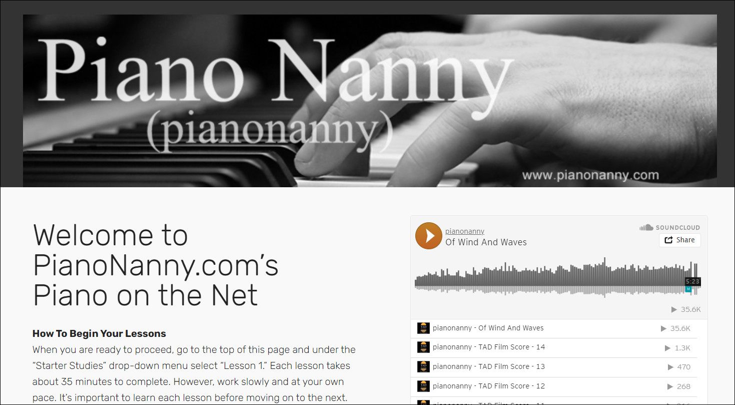 PiannoNanny 主頁