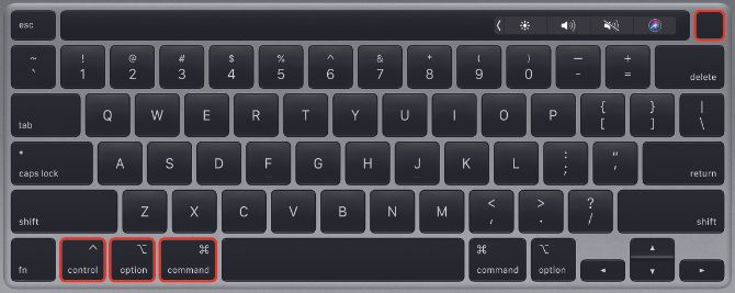 帶關機快捷鍵的MacBook鍵盤