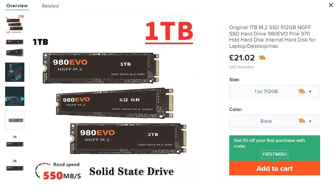 希望假三星 980 evol ssd 上市